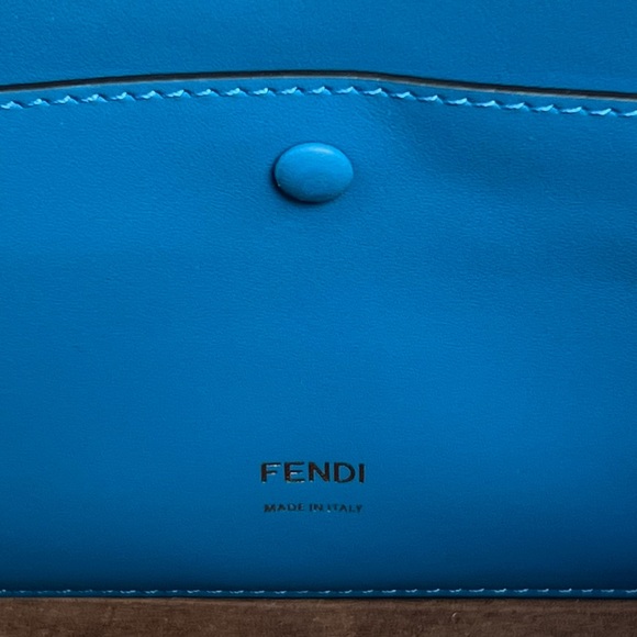 NWT Fendi Kan U Leather and Suede Bag -- White Sea - Picture 15 of 16